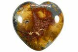 1.7" Polished Maligano Jasper Hearts - Indonesia - Photo 3